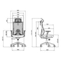SKILLCHAIRS Ergo Aria (Grey) - Photo 6