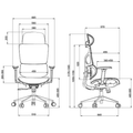 SKILLCHAIRS Ergo Calista (Grey) - Photo 6