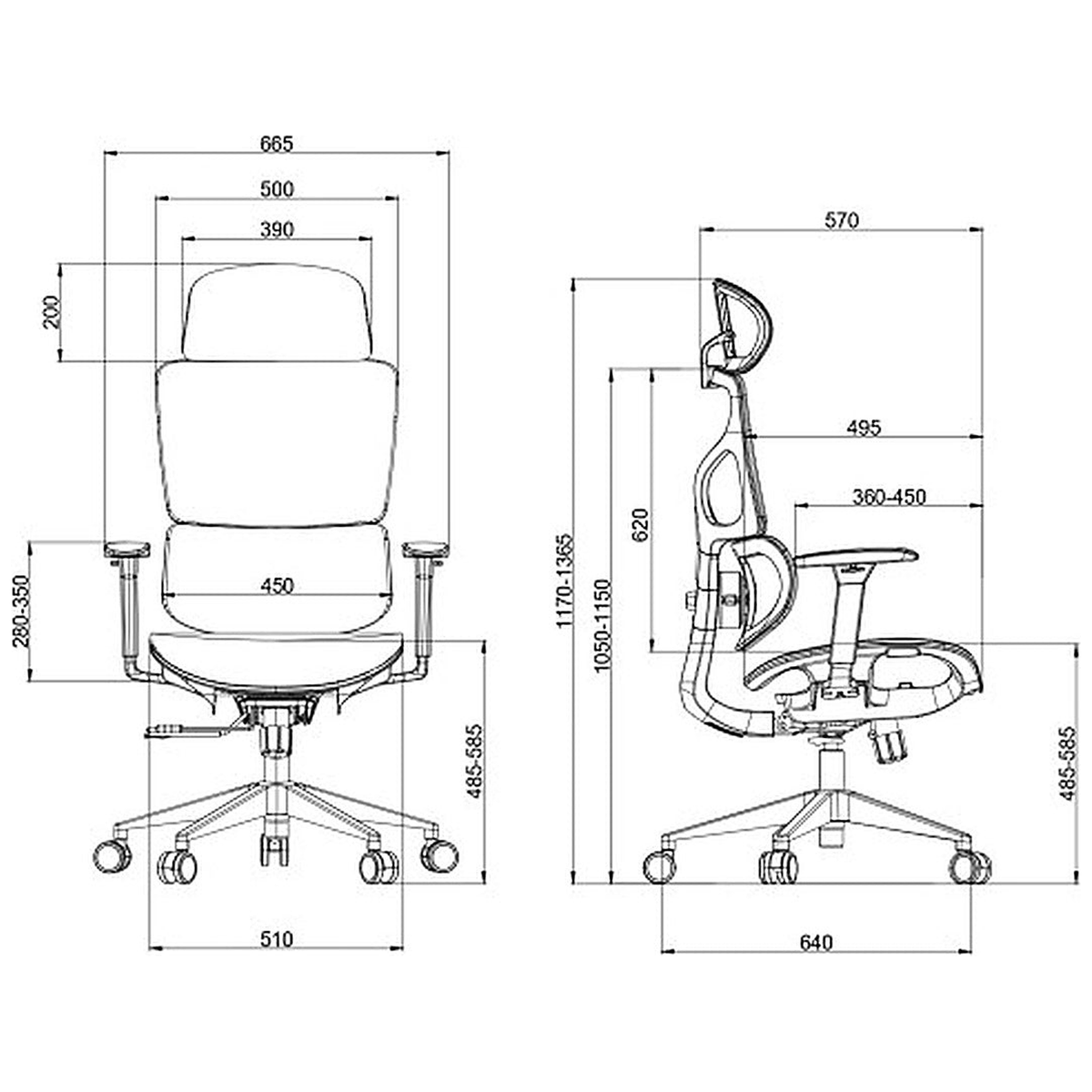 SKILLCHAIRS Ergo Calista (Grey) - Photo 6