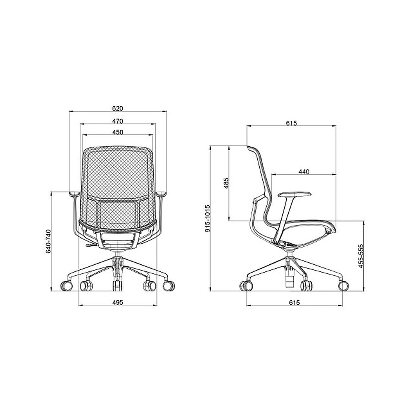 SKILLCHAIRS Ergo Serena (Pink) - Photo 6