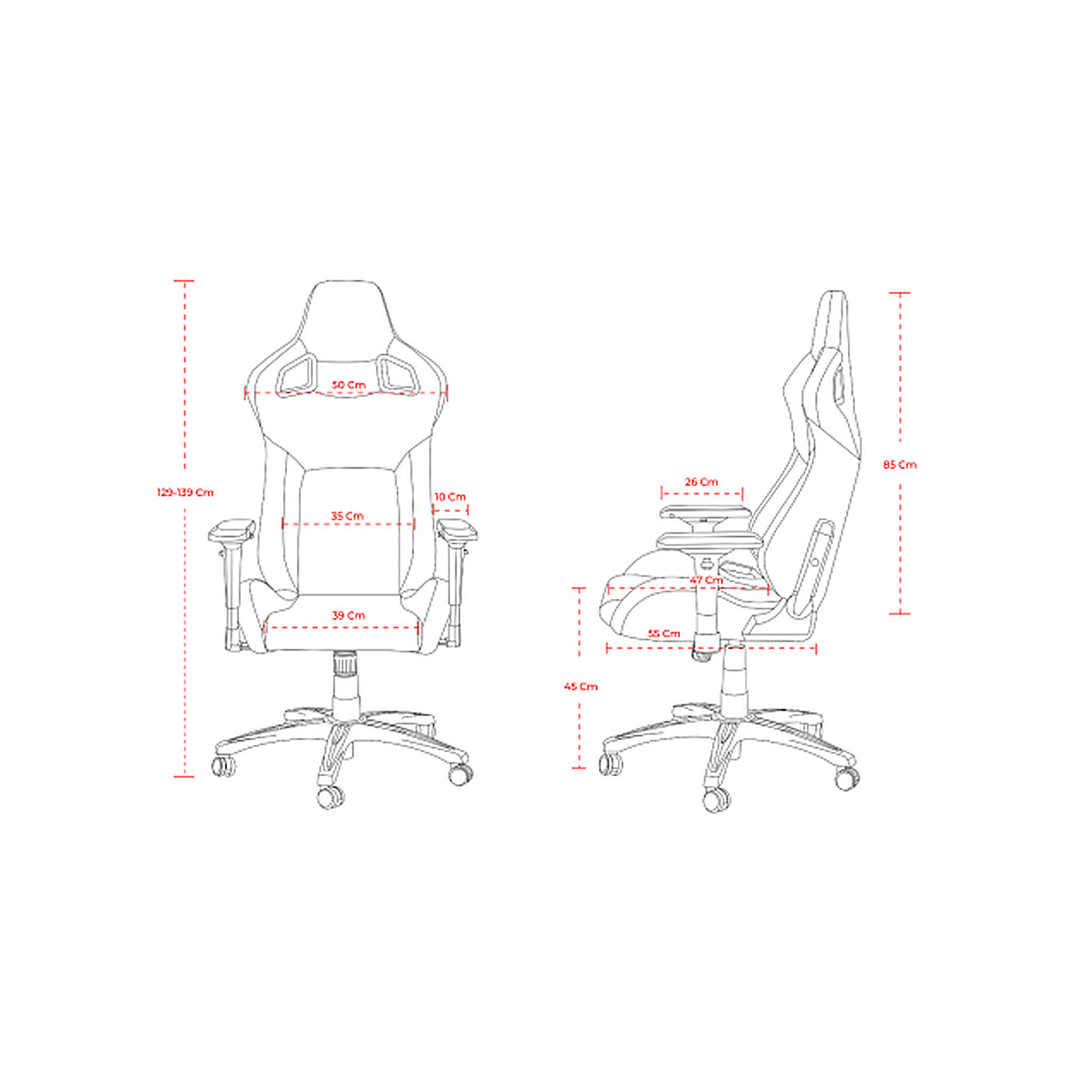 Chaise SKILLCHAIRS SC5 GHOST - Photo 7