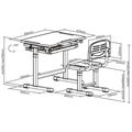 SKILLDESK GrowMate 207 (Chaise + Bureau) - Photo 3