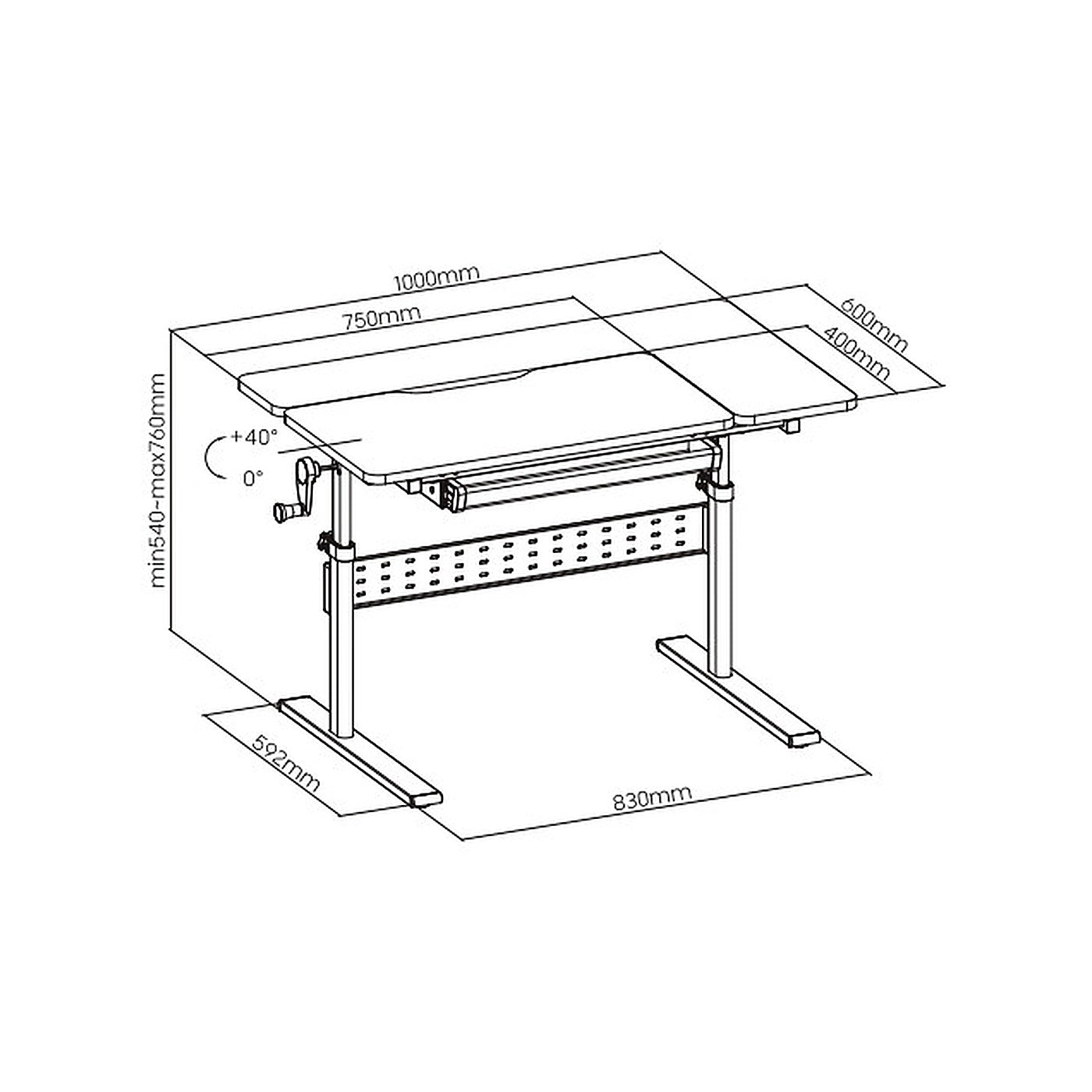 Bureau SKILLDESK GrowMate 603 - Photo 6