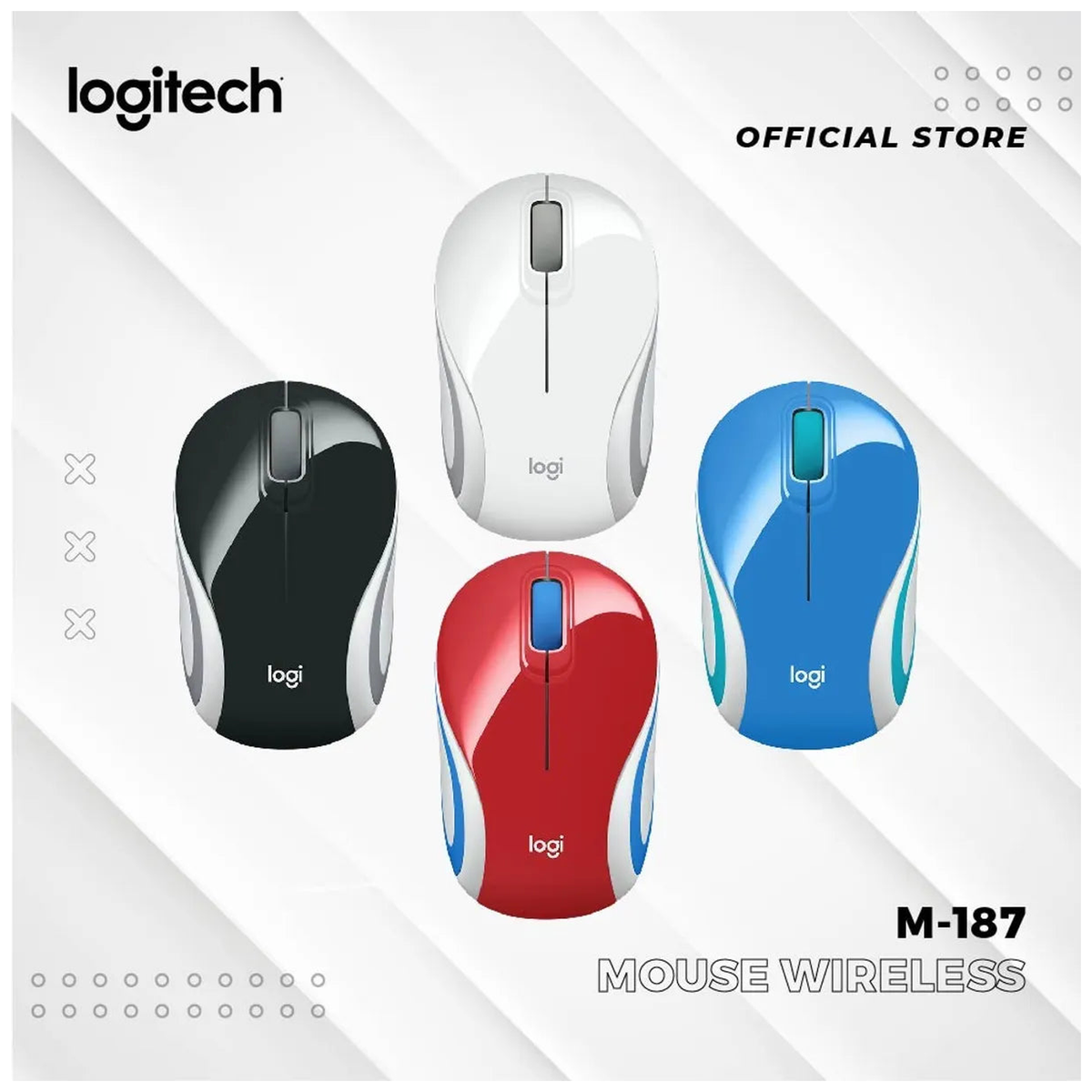 MAYDAN Souris Logitech M187 Rouge - Photo 6