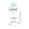 Tooq FS1470M-B Support TV à Roulettes 37 pouces-70 pouces - Photo 5