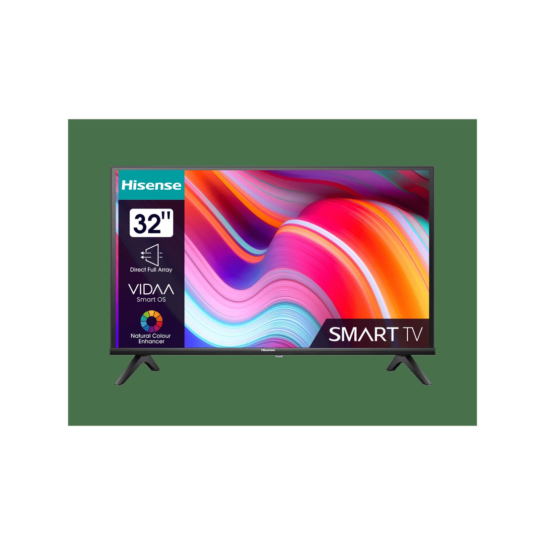 Téléviseur Hisense 32A4K 32" HD Smart TV VIDAA 60Hz - Face sur Maydan.ma