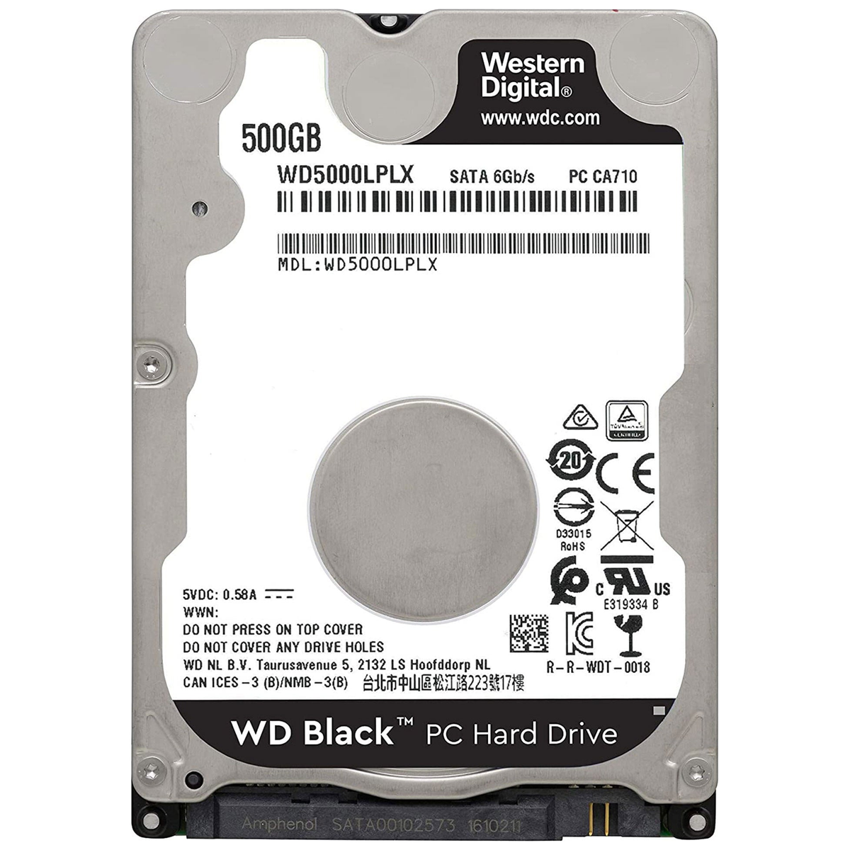 Western Digital Black Mobile 500Go (WD5000LPLX)