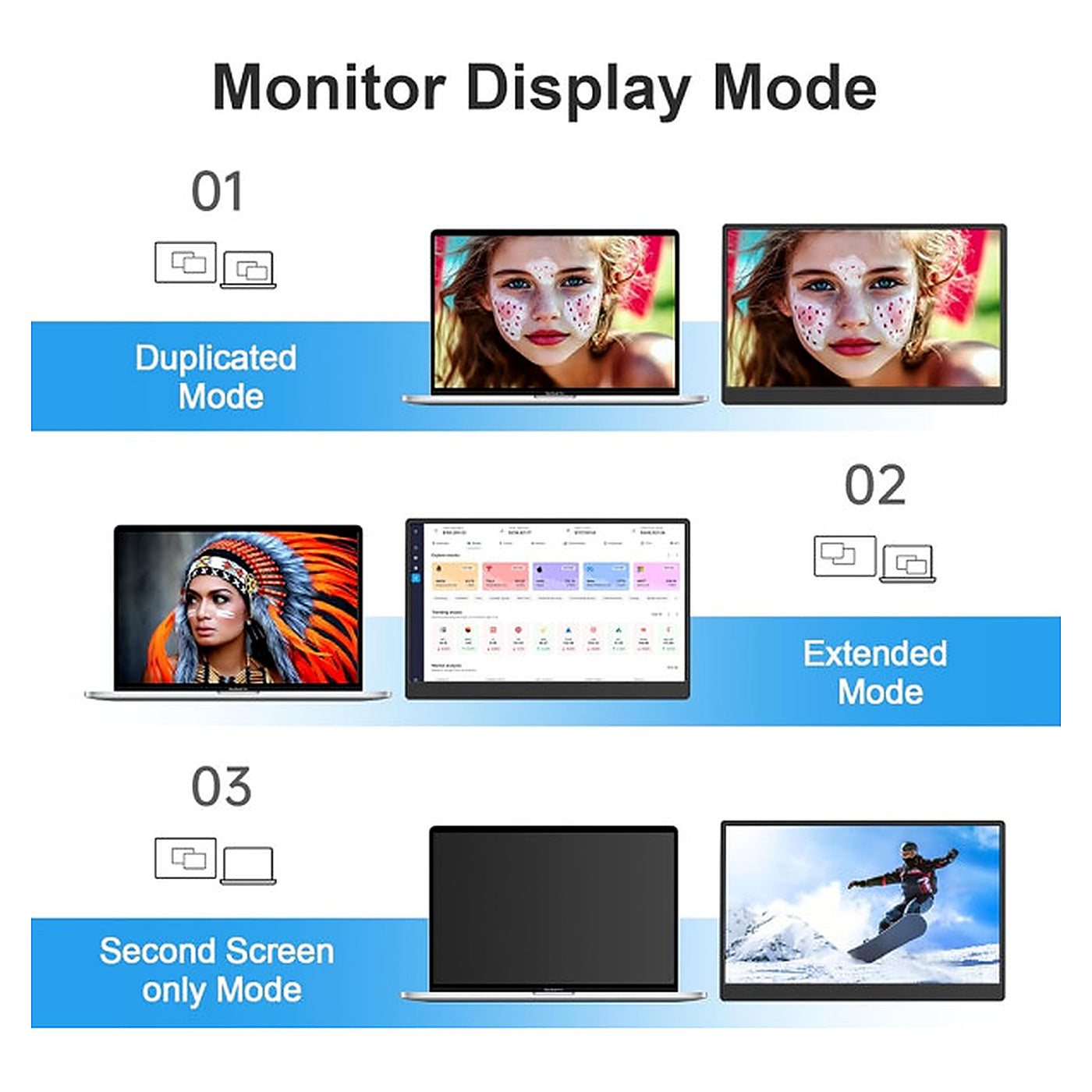 Moniteur XTRMLAB F156P02 Moniteur portable 15.6 pouces FHD IPS 60Hz - Photo 3