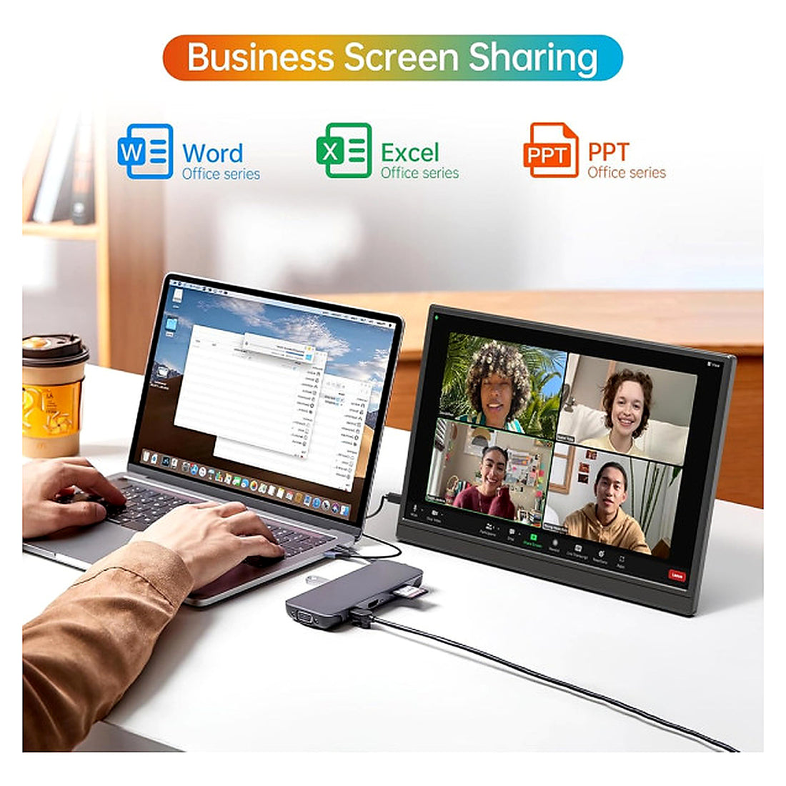 Moniteur portable XTRMLAB M140F1 14" 1920x1200 IPS 60Hz au Maroc - vue principale