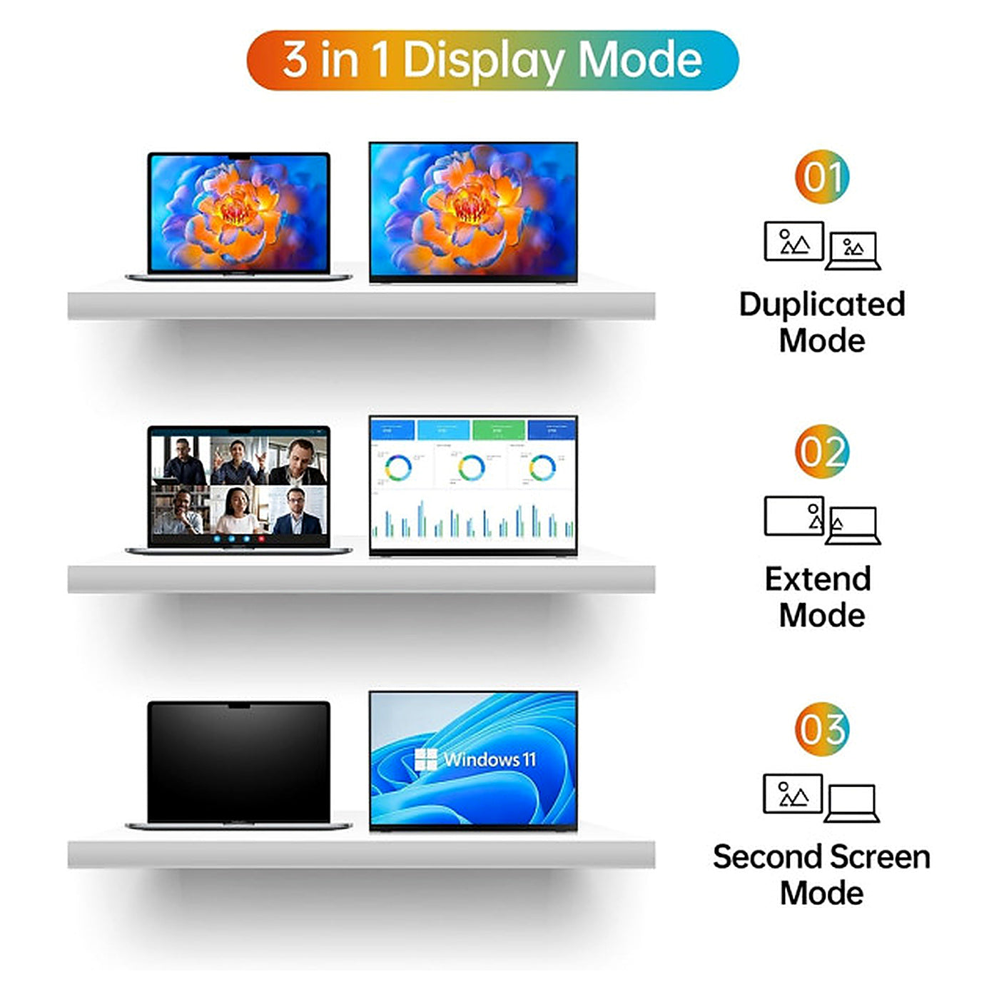 Moniteur portable XTRMLAB M140F1 14" 1920x1200 IPS 60Hz - image produit 4