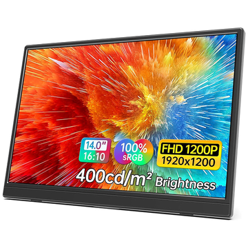 Moniteur portable XTRMLAB M140F1 14" 1920x1200 IPS 60Hz au Maroc - vue principale