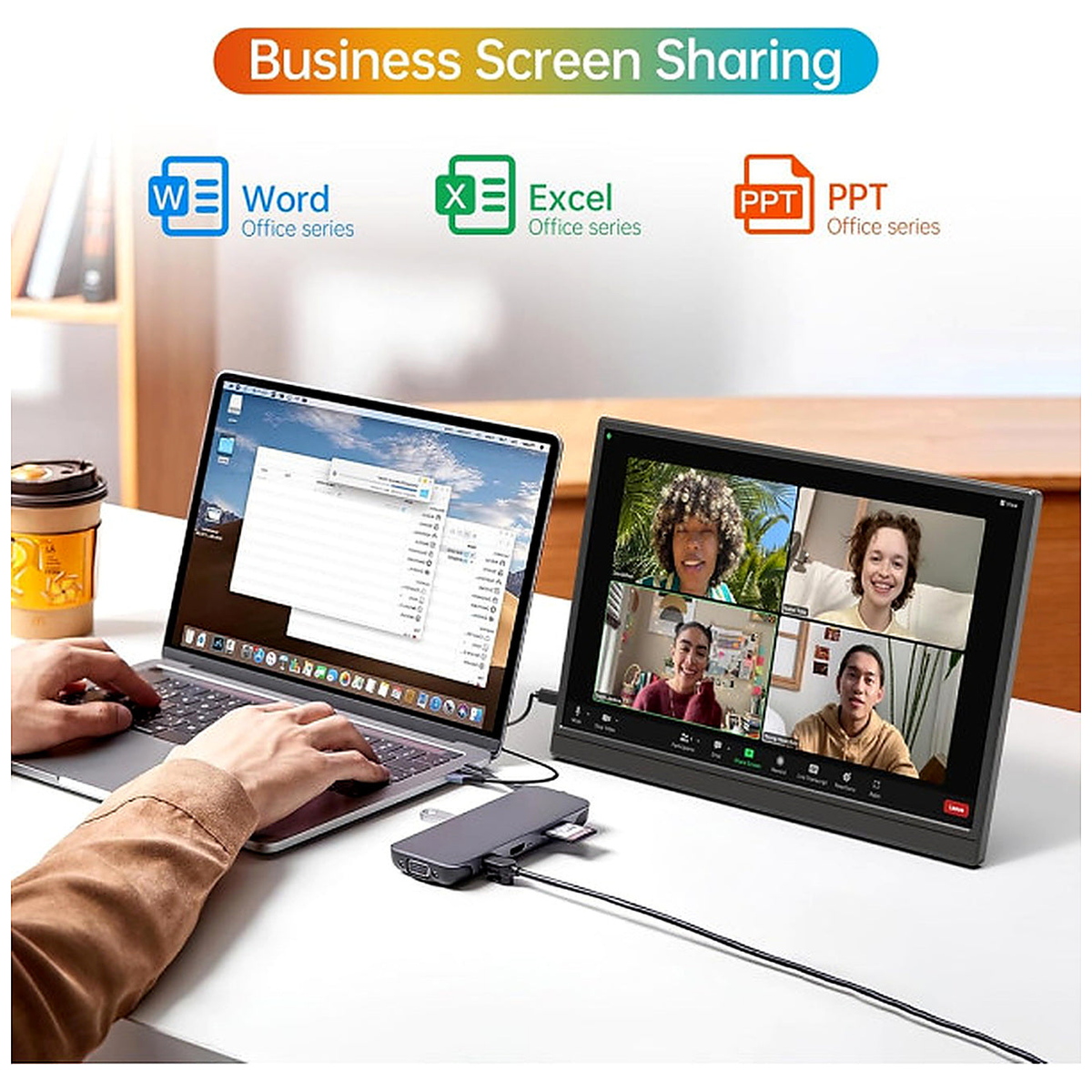 Moniteur portable XTRMLAB M140F1 14" 1920x1200 IPS 60Hz - vue produit détaillée