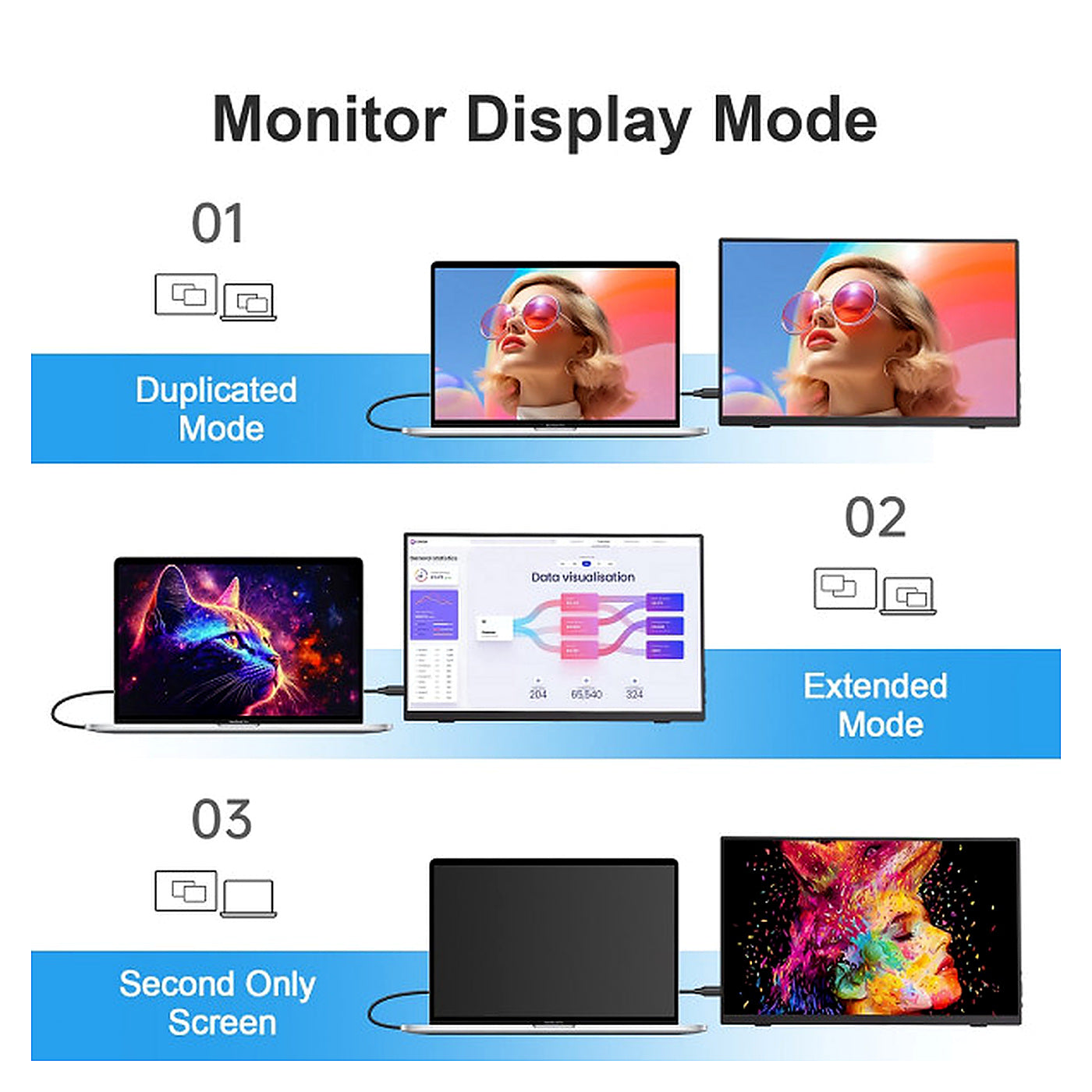 Moniteur portable XTRMLAB V156F02 15.6" FHD IPS 60Hz - image produit 4