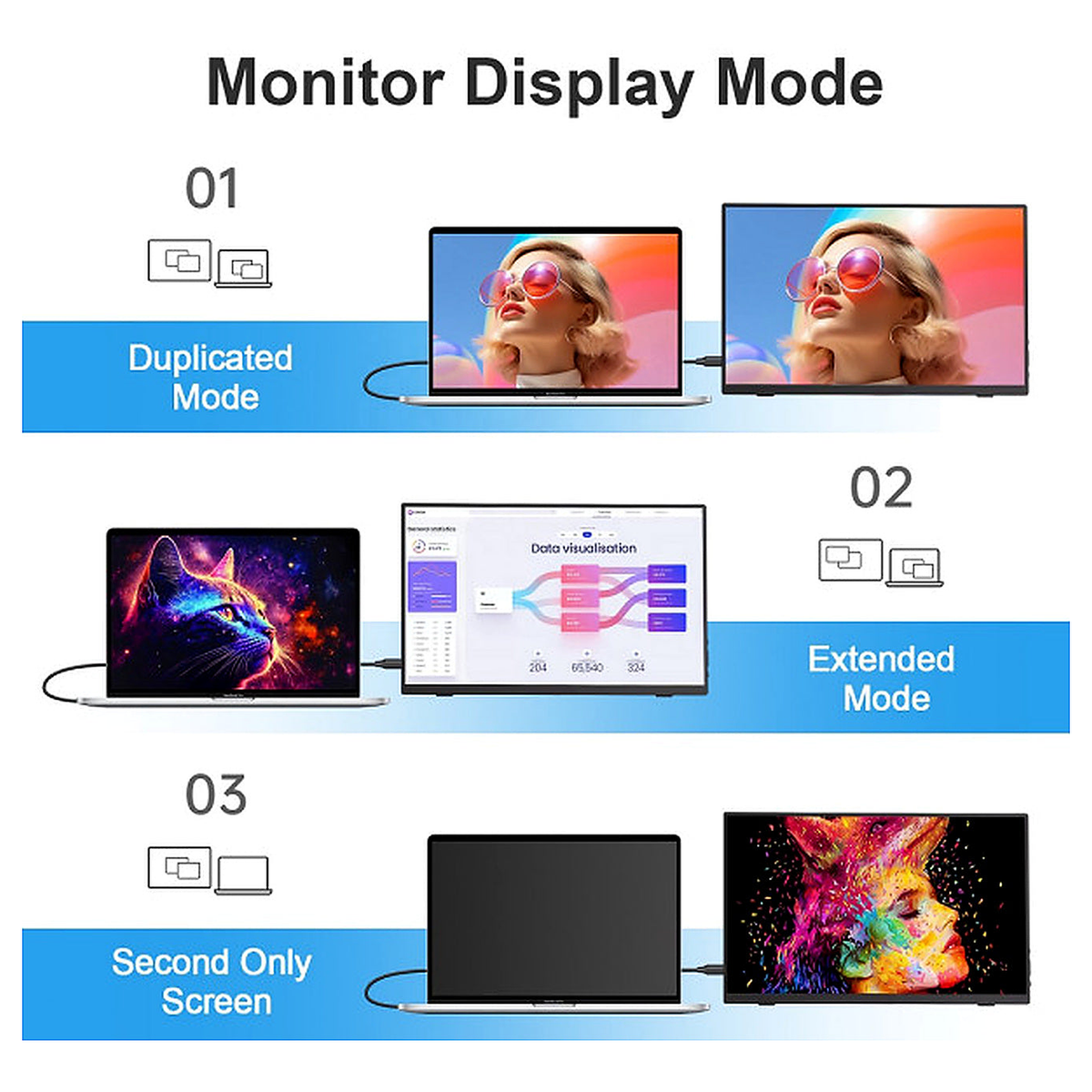 Moniteur portable XTRMLAB V156F02 15.6" FHD IPS 60Hz - image produit 4
