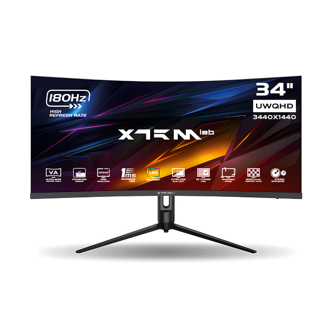 Moniteur XTRMLAB X34G18VCQ 34" WQHD VA 180Hz au Maroc - vue principale