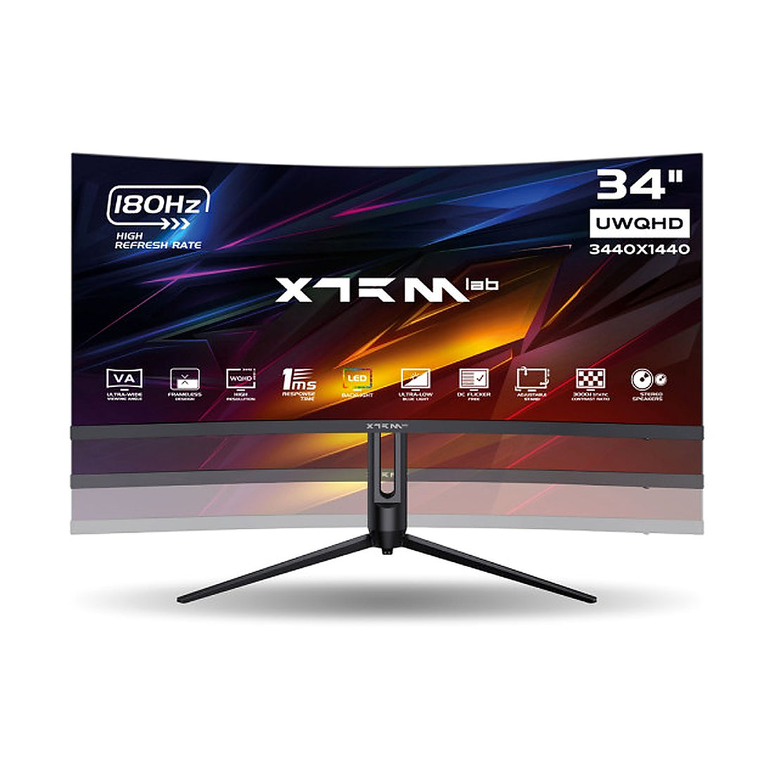 Moniteur XTRMLAB X34G18VCQ 34" WQHD VA 180Hz au Maroc - vue principale