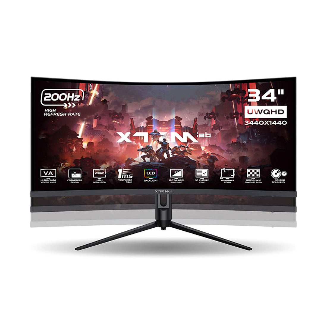 Moniteur XTRMLAB X34G20VCQ 34 pouces 3440x1440 VA 200Hz - Photo 1
