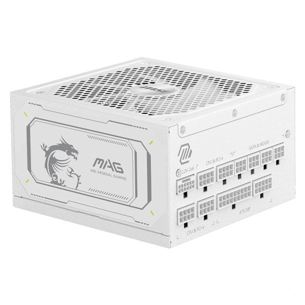 MSI MAG A1000GL PCIE5 80PLUS Gold 1000W Blanc