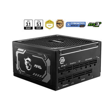 MSI MAG A1000GL PCIE5 80PLUS Gold 1000W Noir