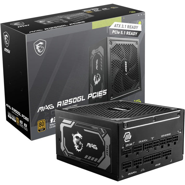 MSI MAG A1250GL PCIE5 80PLUS Gold 1250W