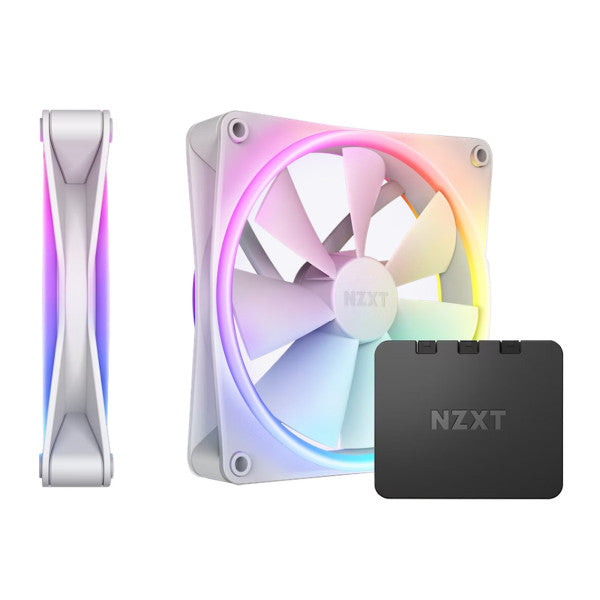 NZXT F140 RGB Duo Twin Pack White