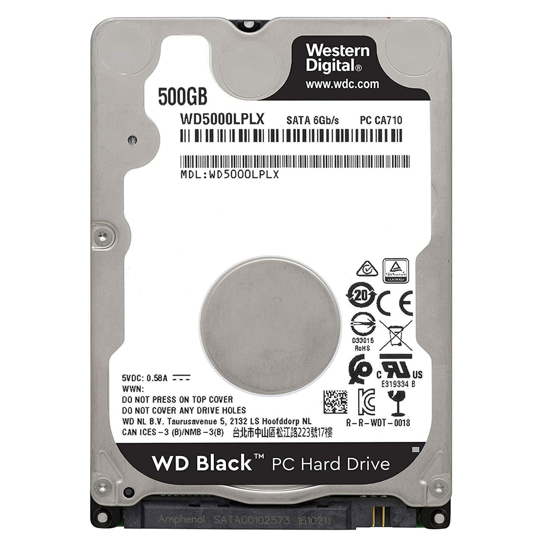 Western Digital Black Mobile 500Go (WD5000LPLX)