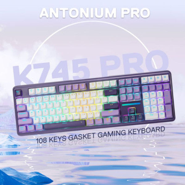 Redragon ANTONIUM K745 PRO Tri-Mode Mechanical Keyboard (Purple)