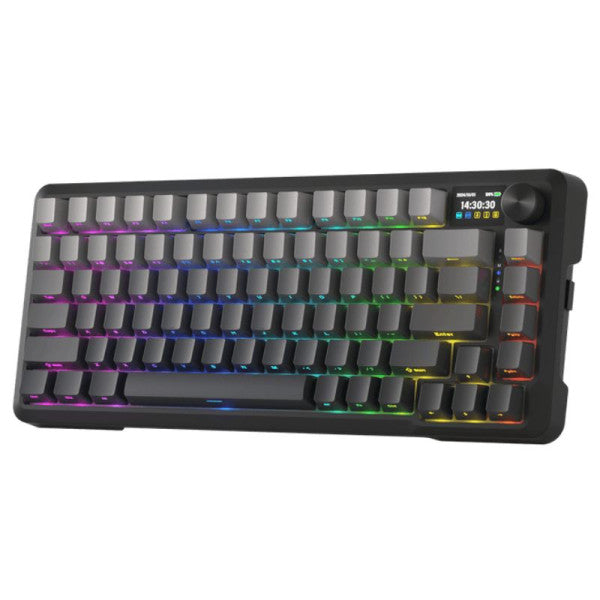 Redragon Behemoth K724 SP Tri-Mode Pro LCD Wireless Mechanical Keyboard (Gardient Gray)