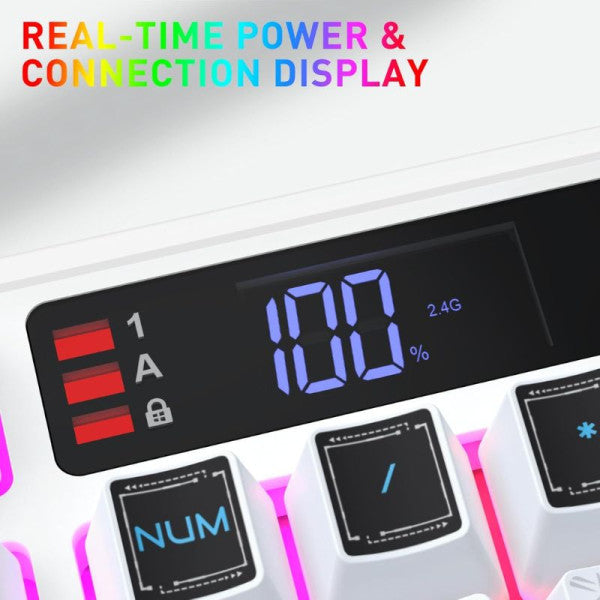 Redragon K526 PRO RGB White-Black