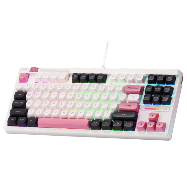 Redragon K729 OTIM Mechanical Keyboard (White/Black/Pink)