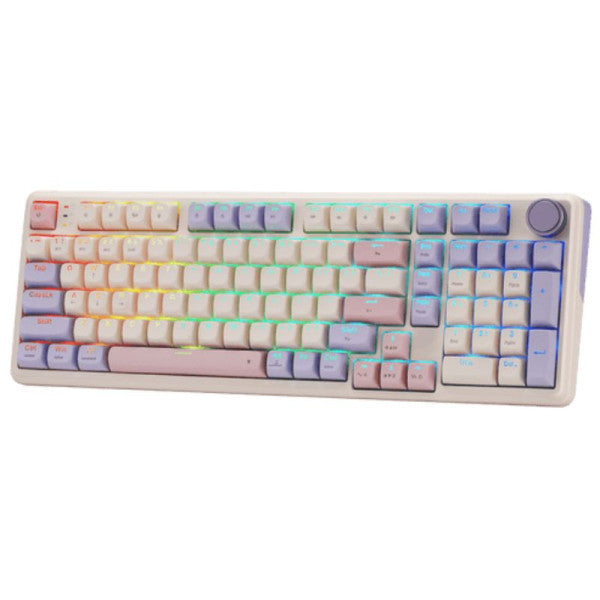Redragon K768 Tri-mode Wireless Gasket RGB Gaming Keyboard (Lilac Land)