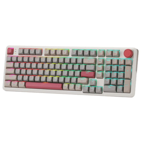 Redragon K768 Tri-mode Wireless Gasket RGB Gaming Keyboard, (Retro Cocoa)
