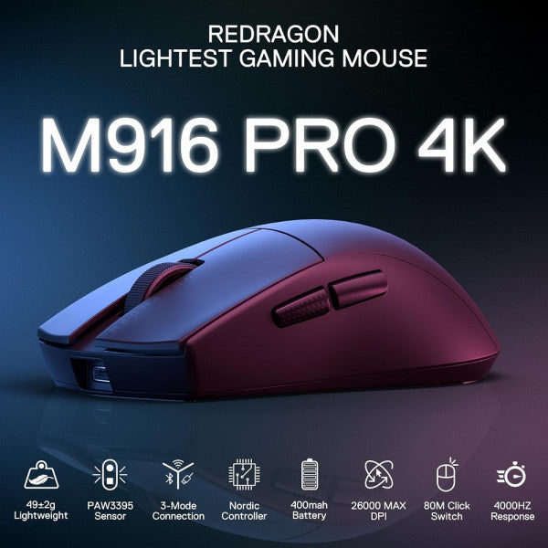Redragon M916 PRO 4K Wireless