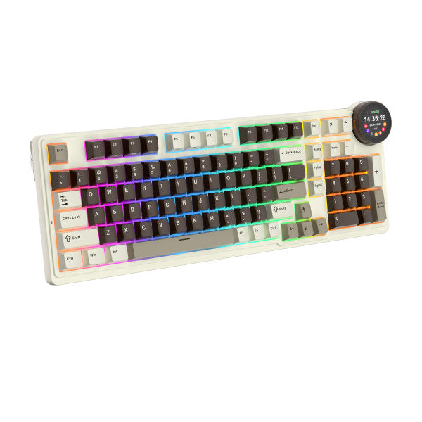 Royal Kludge RK N99 Mocha Grey - Cream Switch (US Qwerty)