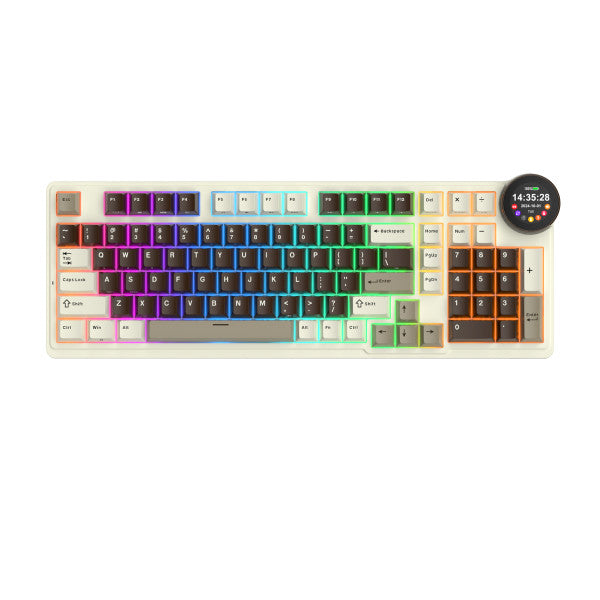 Royal Kludge RK N99 Mocha Grey - Violet Switch (US Qwerty)