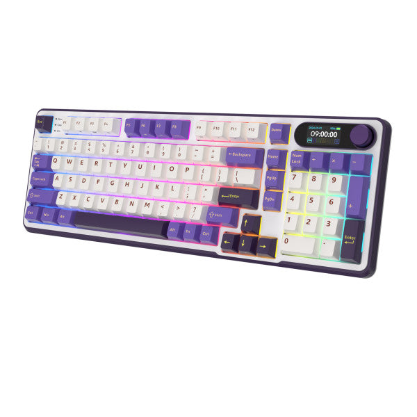 Royal Kludge RK-S98 Blackberry Mousse - Cream Switch (FR Azerty)