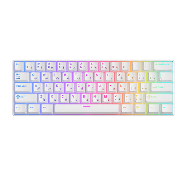 Royal Kludge RK61 White - Blue Switch (US Qwerty)