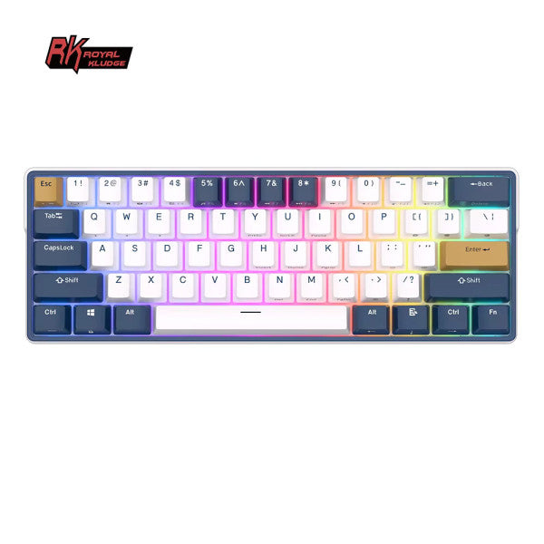 Royal Kludge RK61Plus Klein Blue - Brown Switch (US Qwerty)