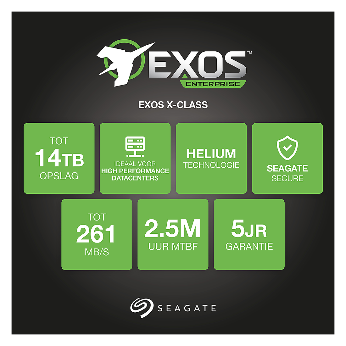 Seagate Exos X14 Enterprise 12 To 3.5" SATA III 7200 RPM - Disque Dur Enterprise - Image 1