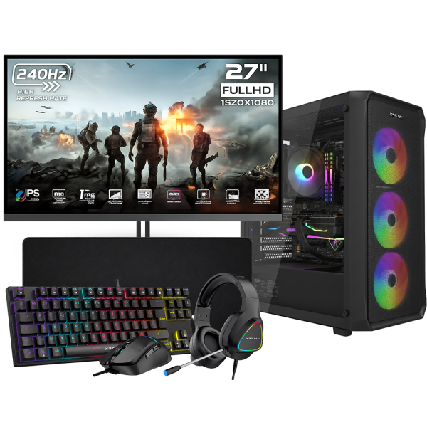 SETUP Gamer R5 5500 RTX5060 Ti 8G + XK27G24IFF 27" 240Hz + XGC-870