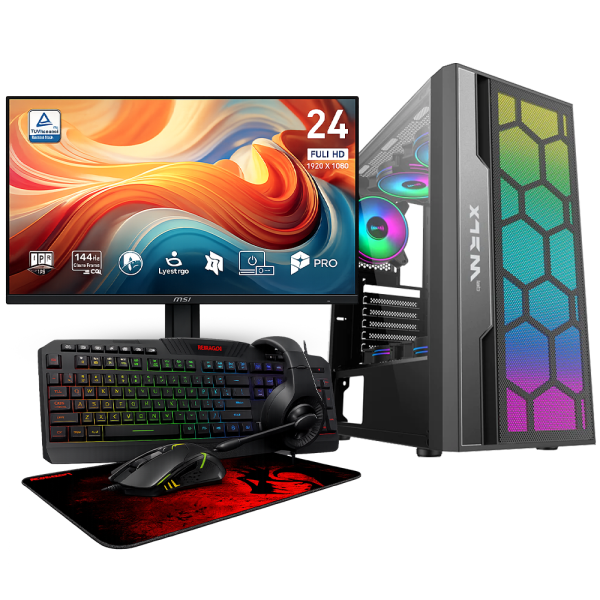 SETUP Ryzen 5 5600 RTX3050 8Go + MP243 E14 24" + S101-BA-3