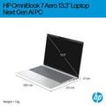 MAYDAN HP Hp Omnibook 7 Aero Rz 7 Ultra 7 155H Radeongraphics Intégrée Wi-Fi Et Bt 5.4 W11H6 - Photo 7