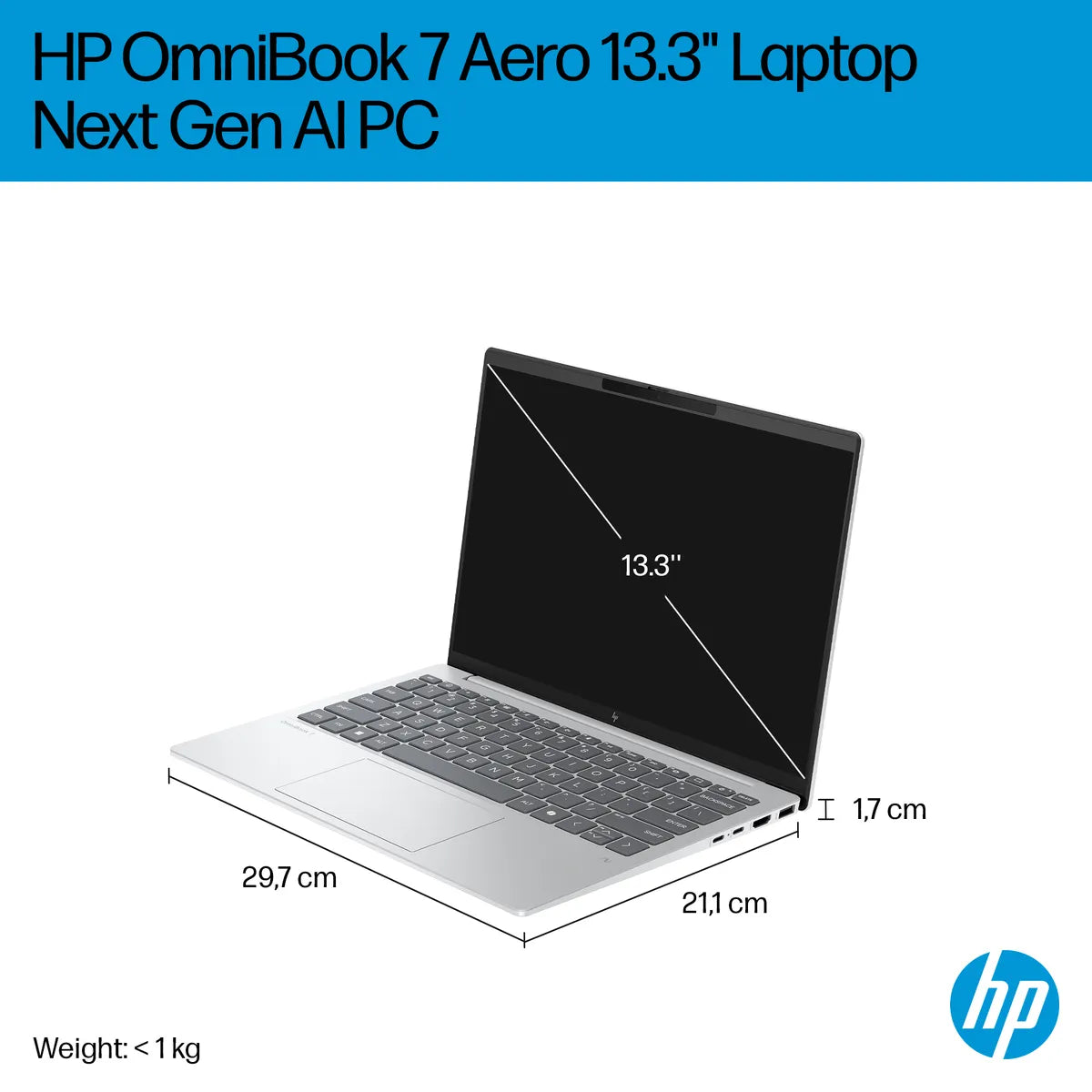 MAYDAN HP Hp Omnibook 7 Aero Rz 7 Ultra 7 155H Radeongraphics Intégrée Wi-Fi Et Bt 5.4 W11H6 - Photo 7