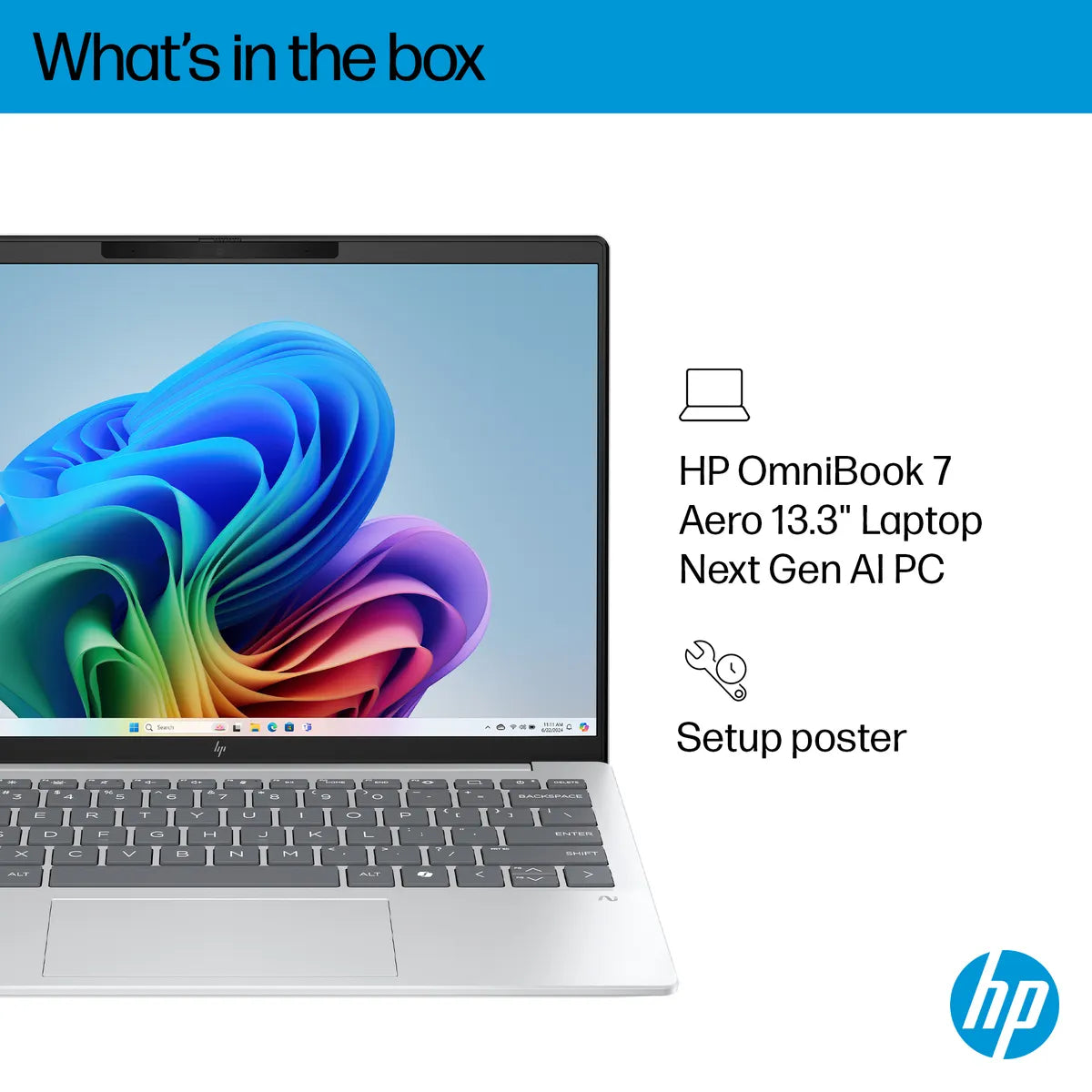 MAYDAN HP Hp Omnibook 7 Aero Rz 7 Ultra 7 155H Radeongraphics Intégrée Wi-Fi Et Bt 5.4 W11H6 - Photo 6