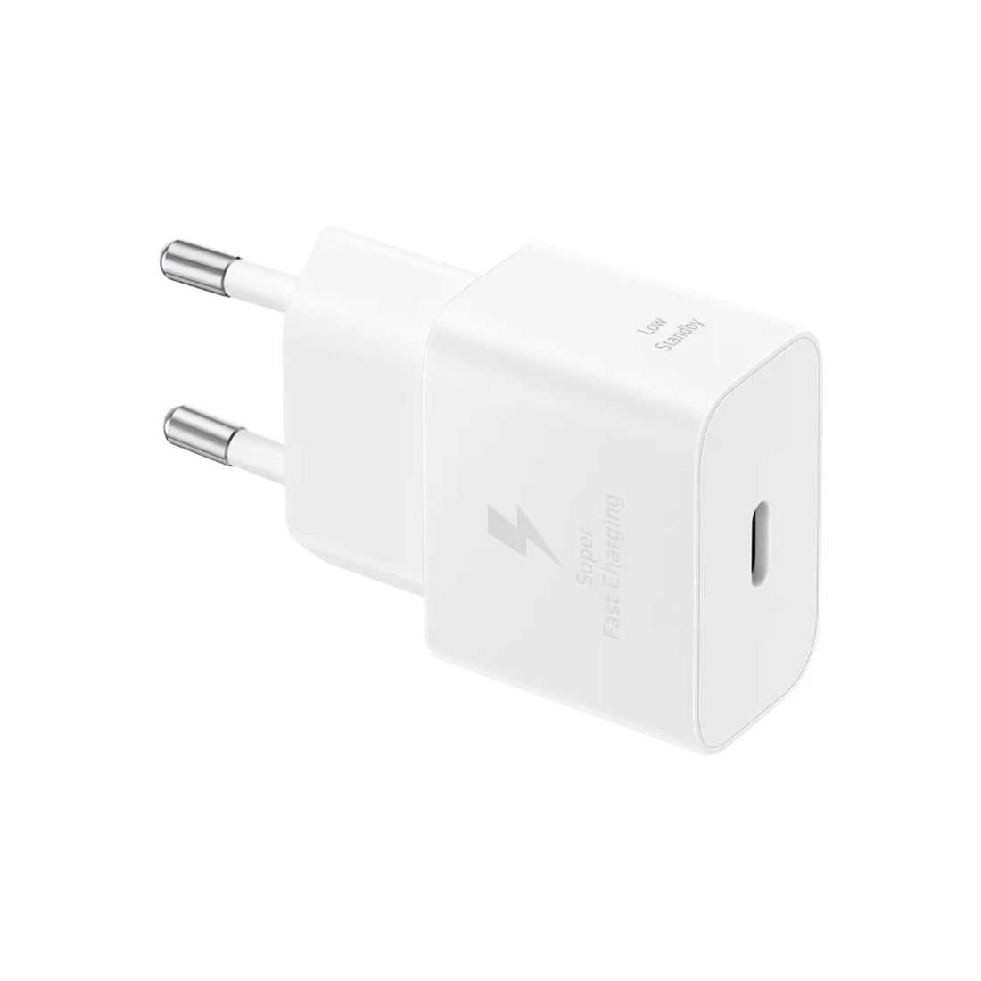 Achat Samsung Chargeur Secteur 25W USB-C vers USB-C Blanc Maroc - Vue face