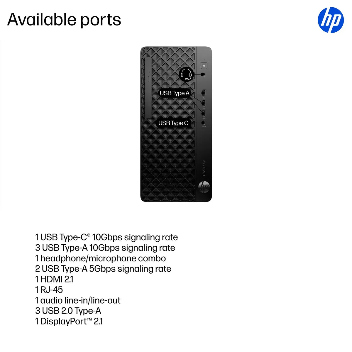 MAYDAN HP ProDesk 4 G1i Tower Core Ultra 5-225U - Vue 4