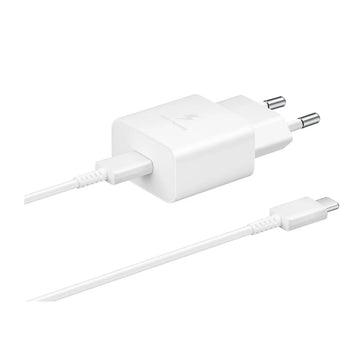 Achat Samsung Chargeur Secteur 15W USB-C vers USB-C Blanc Maroc - Vue face