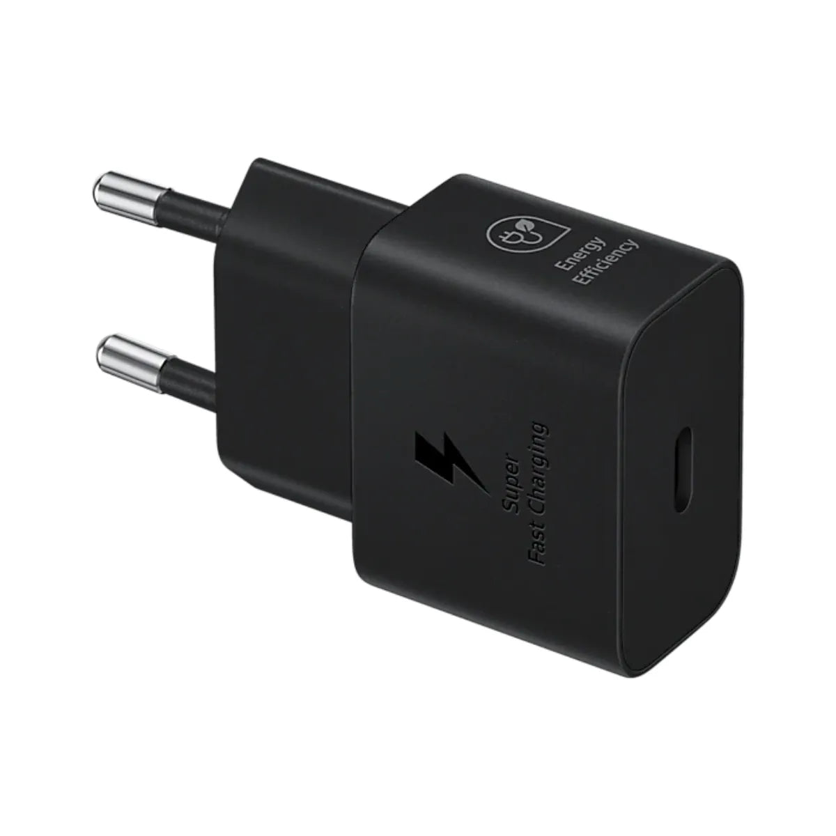 Achat Samsung Chargeur Secteur 25W USB-C vers USB-C Noir (Adaptateur seul, sans cable) Maroc - Vue face