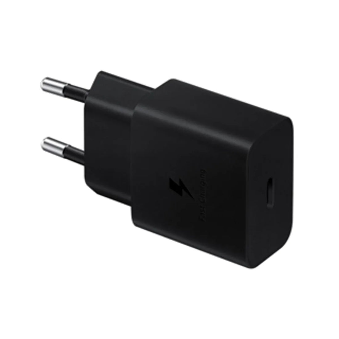 Achat Samsung Chargeur Secteur 15W USB-C vers USB-C Noir (Adaptateur seul, sans cable) Maroc - Vue face