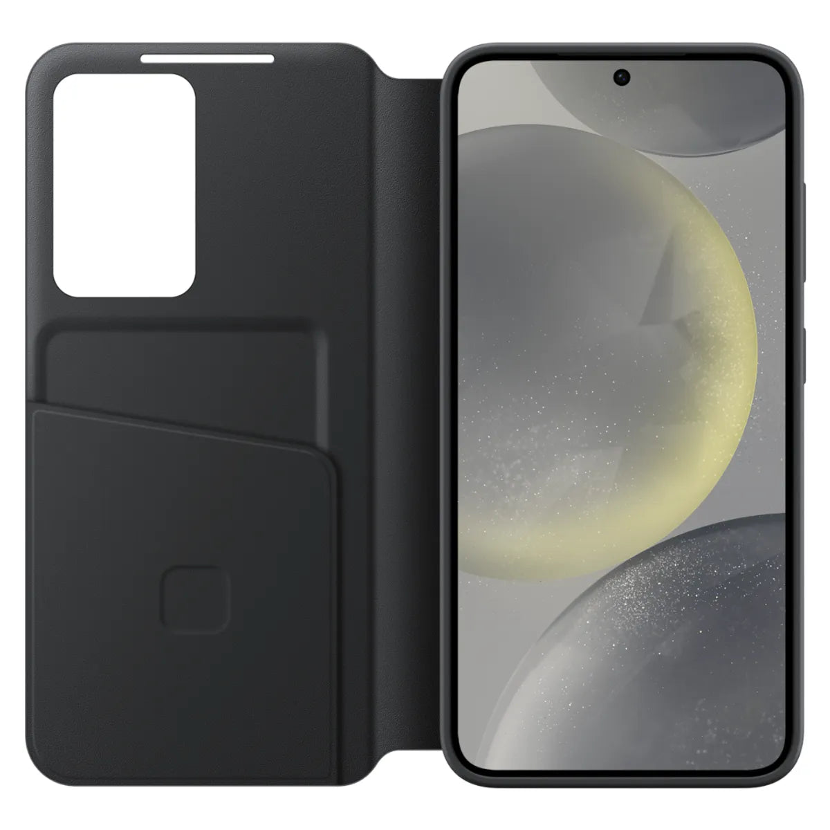 Design Samsung Etui portefeuille pour Galaxy S24 Noir - Vue laterale
